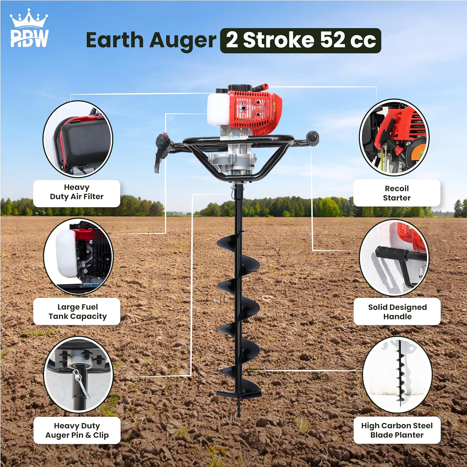 Earth Augers 52cc 2stroke 